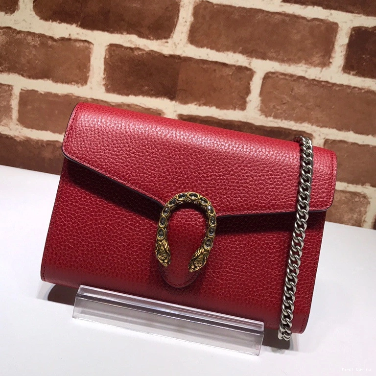 chain mini Gucci leather bag Dionysus 0715